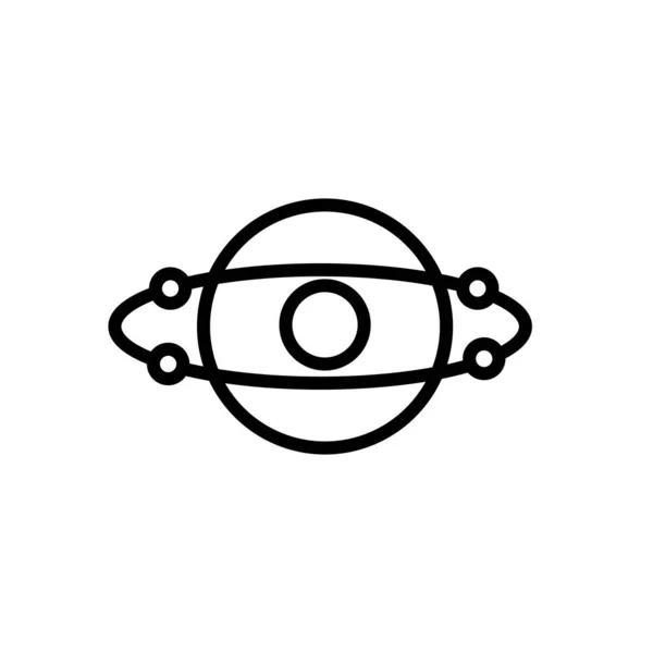 Значок Сфери Вектор Ізольовано Білому Тлі Прозорість Сфери Лінія Контурні — стоковий вектор