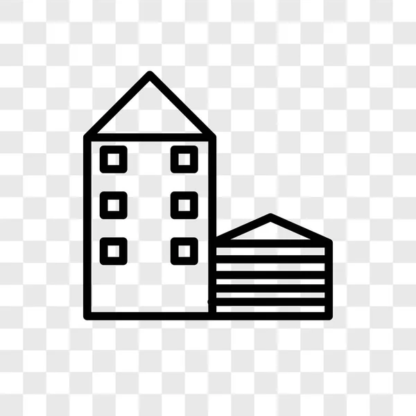 Haus Vektorsymbol Isoliert Auf Transparentem Hintergrund Haus Logo Konzept — Stockvektor