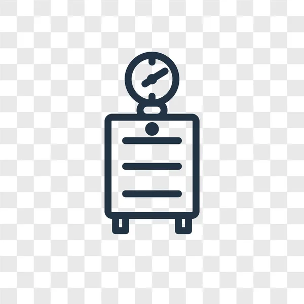 Значок Вектора Будильника Прозрачном Фоне Концепция Логотипа Будильника — стоковый вектор