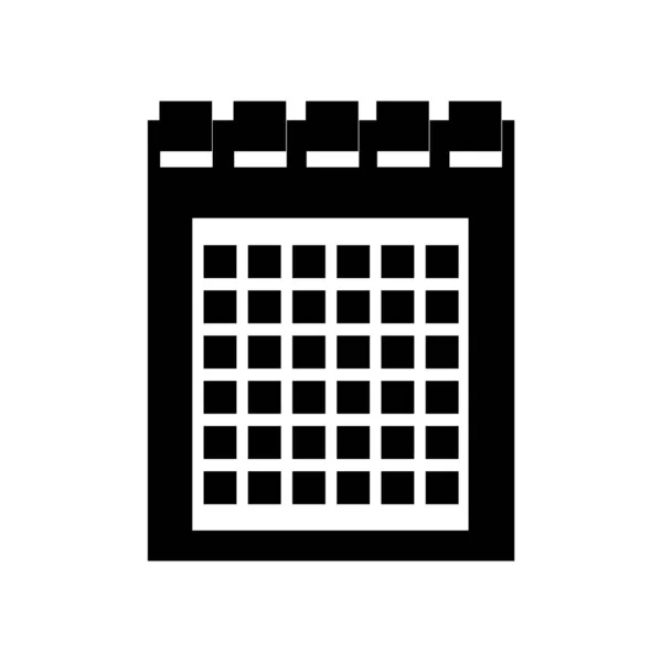 Icono Del Calendario Vector Aislado Sobre Fondo Blanco Signo Transparente — Archivo Imágenes Vectoriales