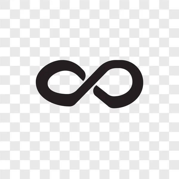 Infinity Wektor Ikona Białym Tle Przezroczystym Tle Koncepcja Logo Infinity — Wektor stockowy