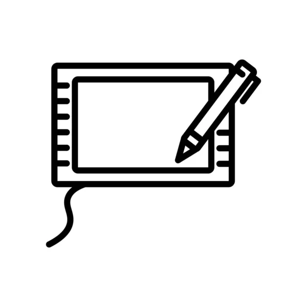 Gráfico Icono Tableta Vector Aislado Sobre Fondo Blanco Gráfico Signo — Vector de stock