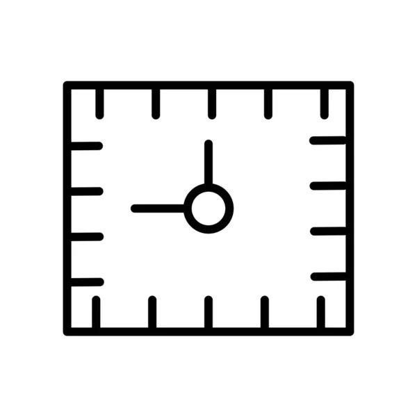 Väckarklocka Ikonen Vektor Isolerad Vit Bakgrund Väckarklocka Transparent Skylt Linje — Stock vektor