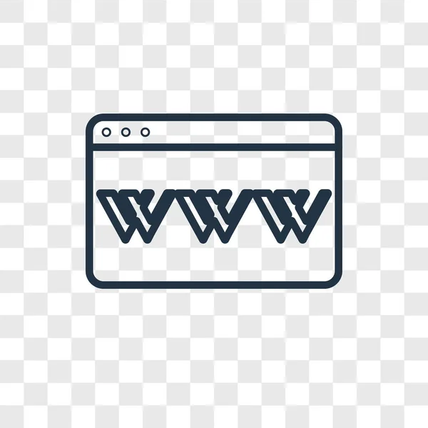 Ícone Vetor Navegador Isolado Fundo Transparente Conceito Logotipo Navegador — Vetor de Stock