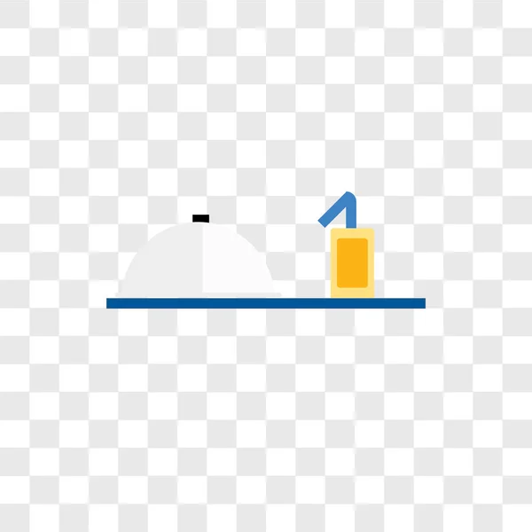 ルーム サービス ベクトルのアイコンが透明な背景 ルーム サービスのロゴのコンセプトに分離 — ストックベクタ