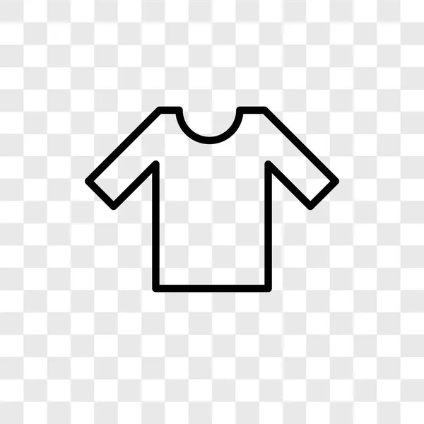 衬衫矢量图标隔离在透明背景 衬衫徽标概念 — 图库矢量图片