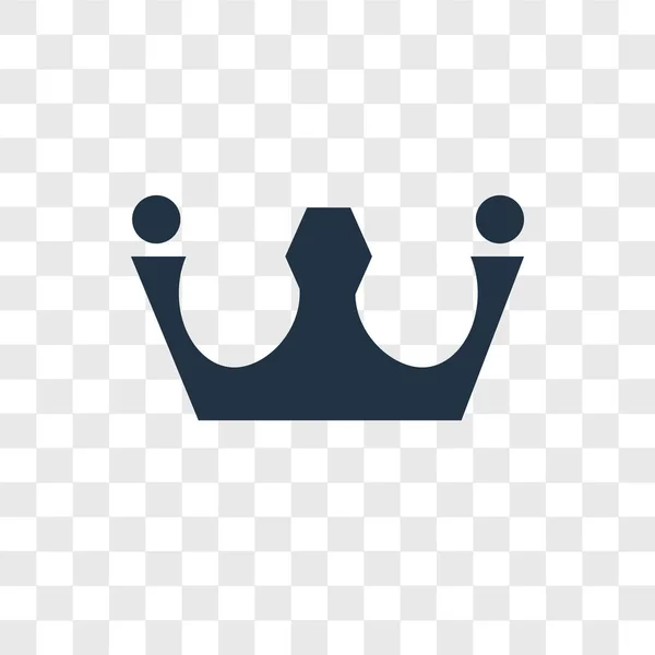 Kroon Vector Pictogram Geïsoleerd Transparante Achtergrond Crown Logo Concept — Stockvector