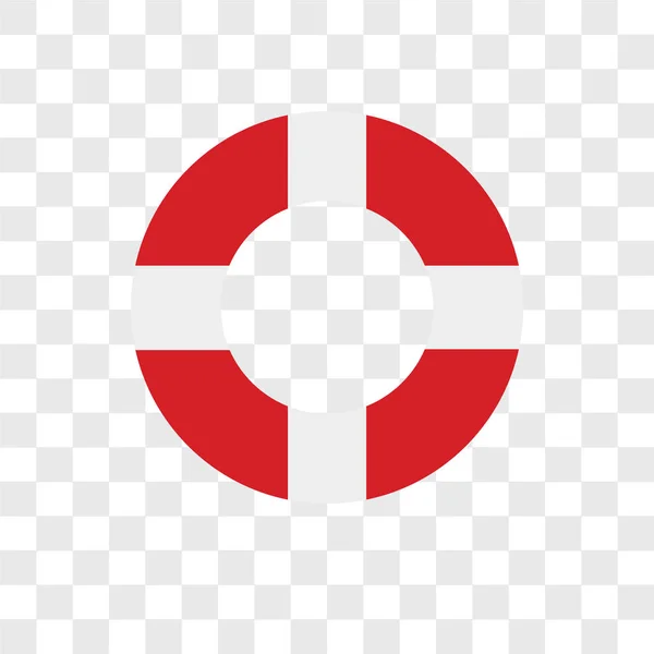 Ícone Vetorial Lifebuoy Isolado Fundo Transparente Conceito Logotipo Lifebuoy —  Vetores de Stock