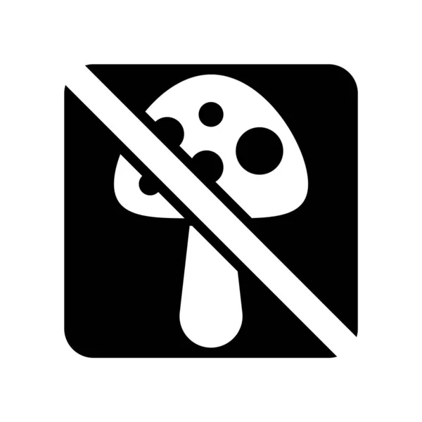 Paddestoel Pictogram Vector Geïsoleerd Een Witte Achtergrond Mushroom Transparante Teken — Stockvector