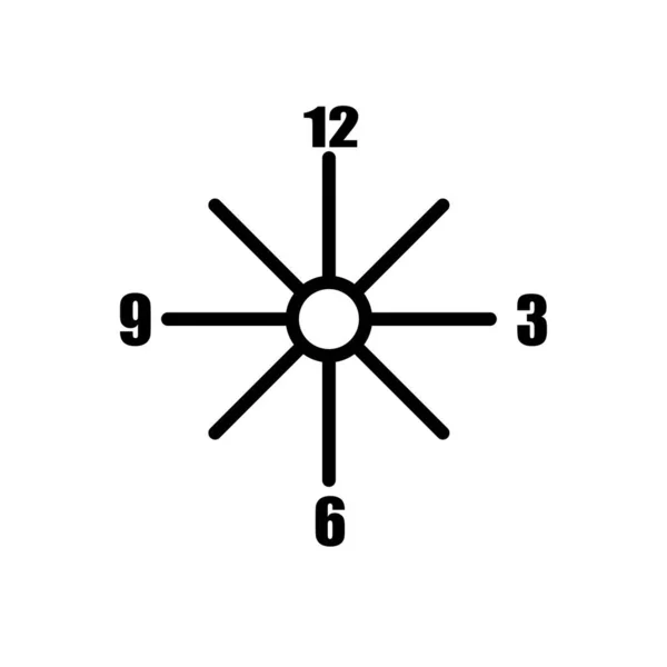 Horloges Icône Vecteur Isolé Sur Fond Blanc Horloges Signe Transparent — Image vectorielle