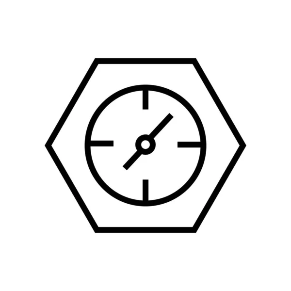 Relojes Vector Icono Aislado Sobre Fondo Blanco Relojes Signo Transparente — Archivo Imágenes Vectoriales