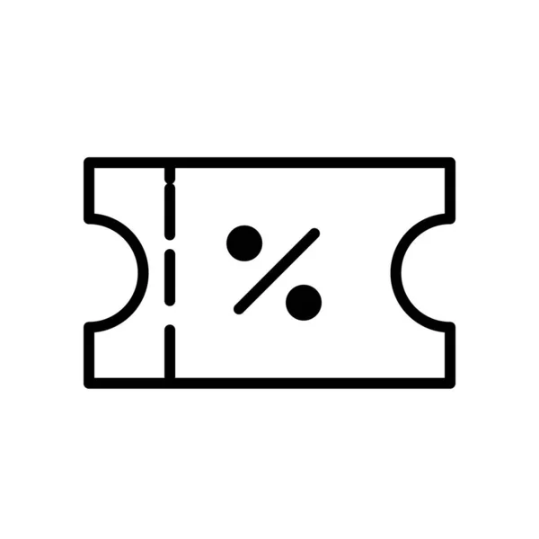 Vecteur Icône Coupon Isolé Sur Fond Blanc Panneau Transparent Coupon — Image vectorielle