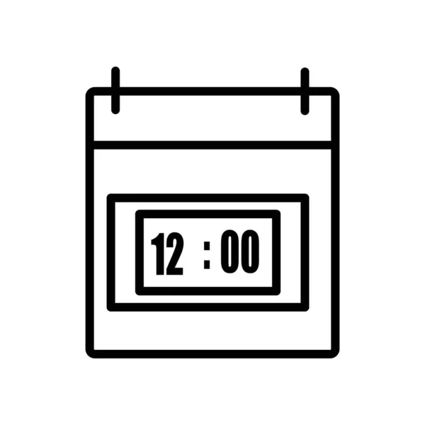 Вектор Значка Времени Изолированный Белом Фоне Прозрачный Знак Времени Элементы — стоковый вектор