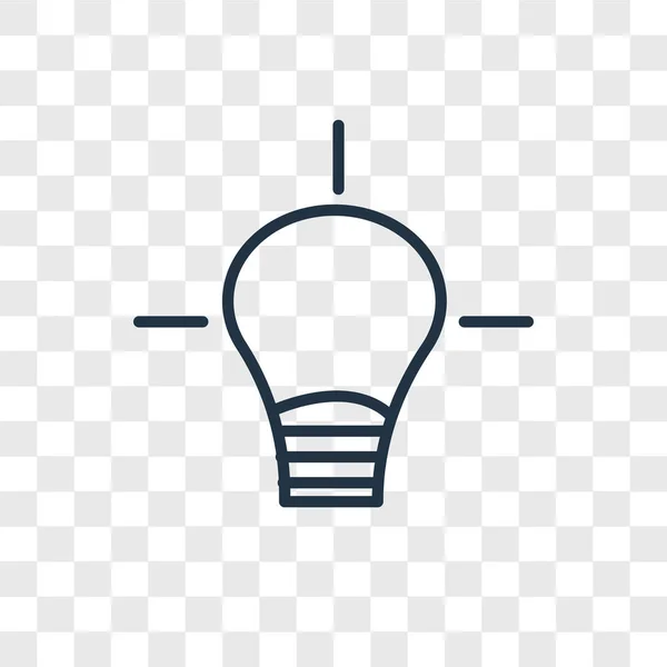 Ícone Vetorial Idea Isolado Fundo Transparente Conceito Logotipo Idea — Vetor de Stock