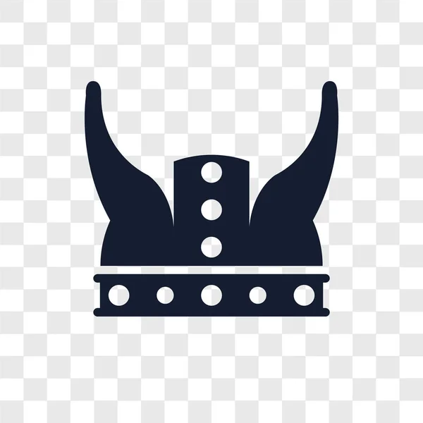 Saydam Arka Plan Üzerinde Viking Logo Kavramı Izole Viking Vektör — Stok Vektör