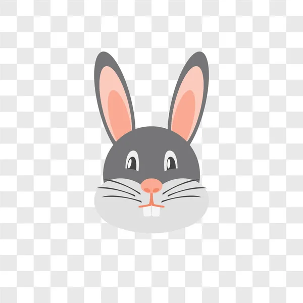 Rabbit Vector Icon Isolated Transparent Background Rabbit Logo Concept — Stock Vector