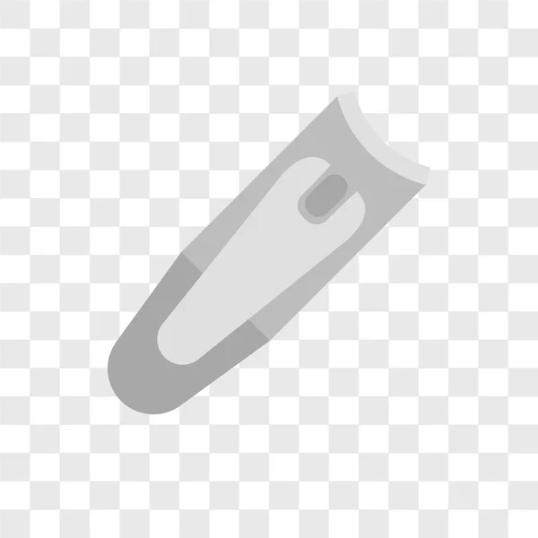 Cortauñas Icono Vectorial Aislado Sobre Fondo Transparente Nail Clippers Logo — Archivo Imágenes Vectoriales