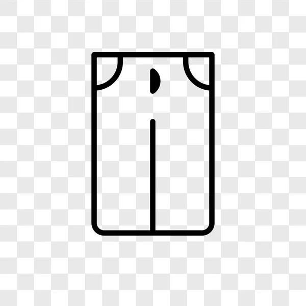 Pantalones Icono Vectorial Aislado Sobre Fondo Transparente Pantalones Concepto Logotipo — Vector de stock