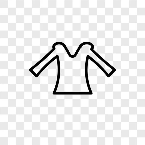 Blouse Vector Pictogram Geïsoleerd Transparante Achtergrond Blouse Logo Concept — Stockvector