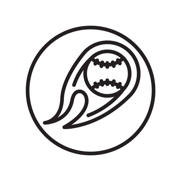 Иконка Шара Вектор Изолирован Белом Фоне Шар Прозрачный Знак Линейные — стоковый вектор