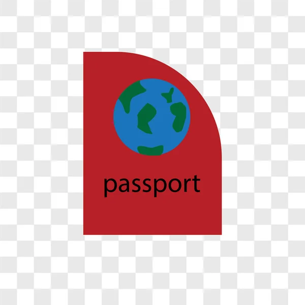 Значок Вектора Паспорта Изолирован Прозрачном Фоне Концепция Логотипа — стоковый вектор