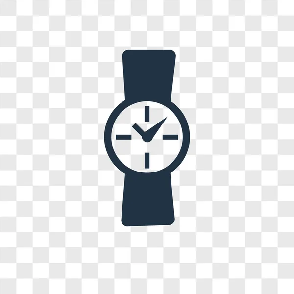 Oglądaj Wektor Ikona Białym Tle Przezroczystym Tle Koncepcja Logo Watch — Wektor stockowy
