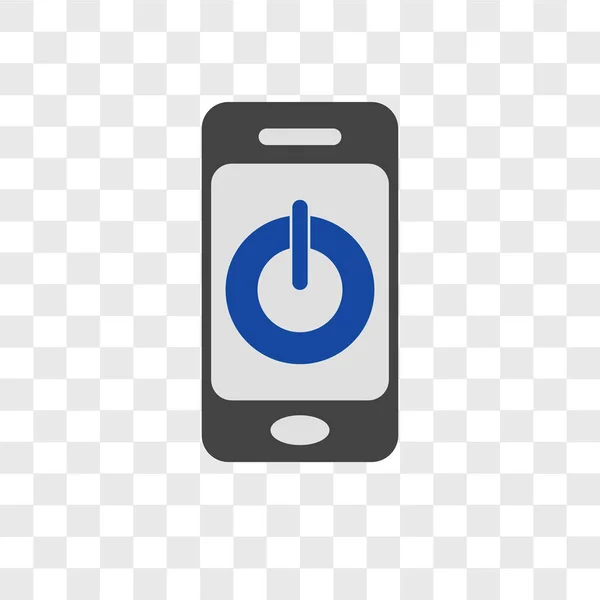 Smartphone Vector Pictogram Geïsoleerd Transparante Achtergrond Smartphone Logo Concept — Stockvector