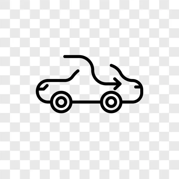 Auto Vektorsymbol Isoliert Auf Transparentem Hintergrund Auto Logo Konzept — Stockvektor