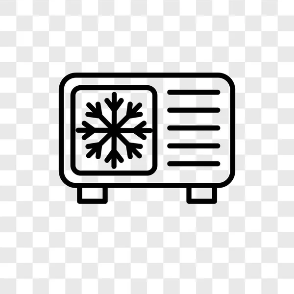 Icono Vector Enfriamiento Aislado Sobre Fondo Transparente Concepto Logotipo Enfriamiento — Archivo Imágenes Vectoriales