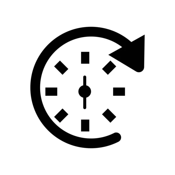 Hodin Ikona Vektor Izolovaných Bílém Pozadí Hodin Symboly Času Transparentní — Stockový vektor