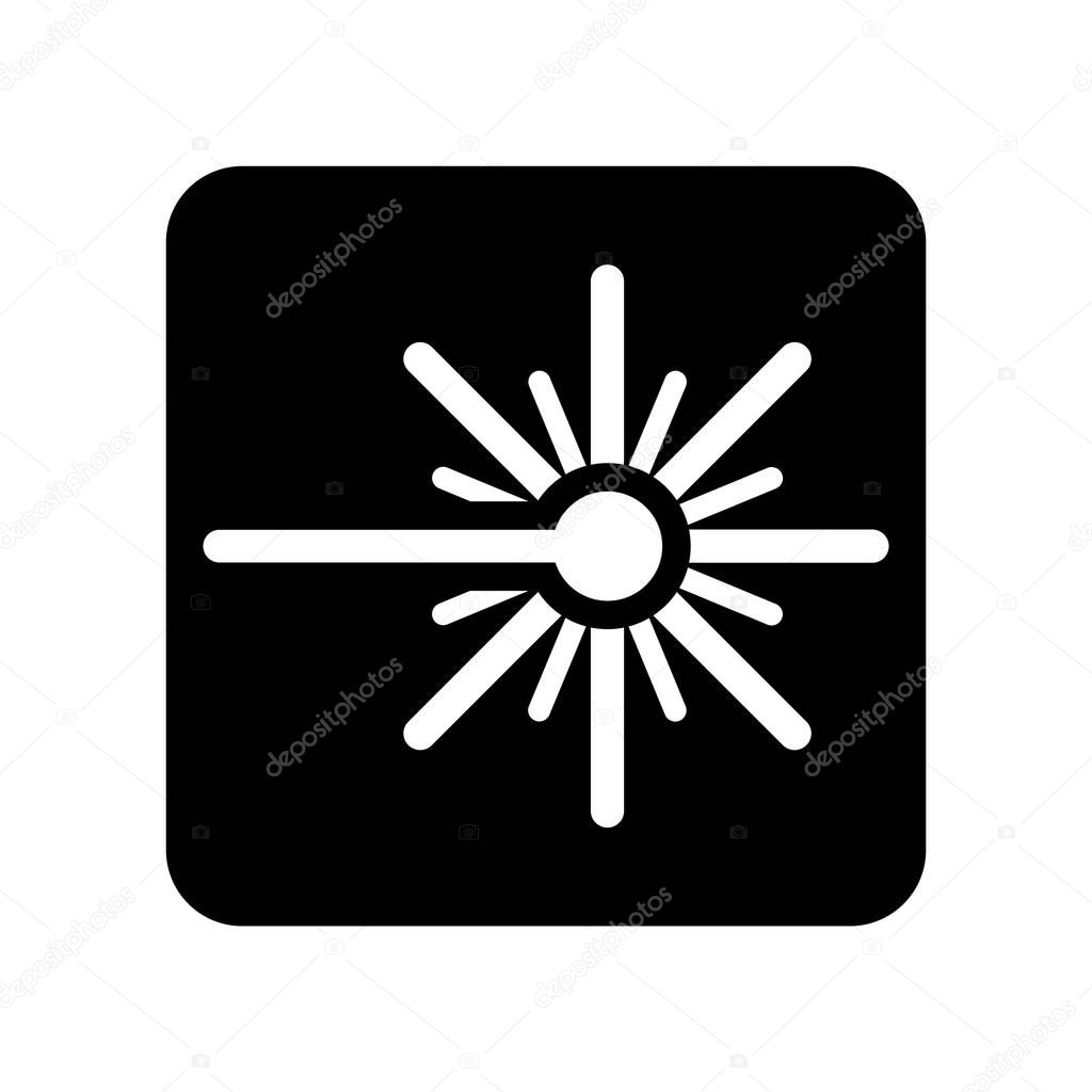 Laser icon vector isolated on white background, Laser transparent sign