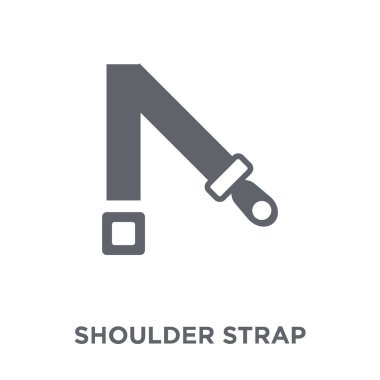 Shoulder strap icon. Shoulder strap design concept from Army collection. Simple element vector illustration on white background. clipart