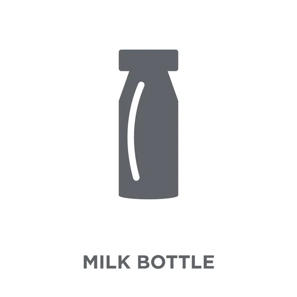 Icona Bottiglia Latte Concetto Design Bottiglie Latte Della Collezione Agricoltura — Vettoriale Stock
