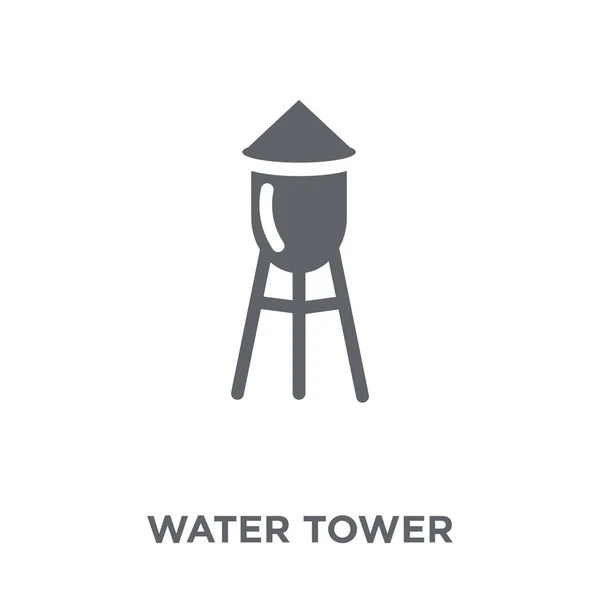 水塔图标 水塔设计理念从农业 农业和园艺收藏 简单的元素向量例证在白色背景 — 图库矢量图片