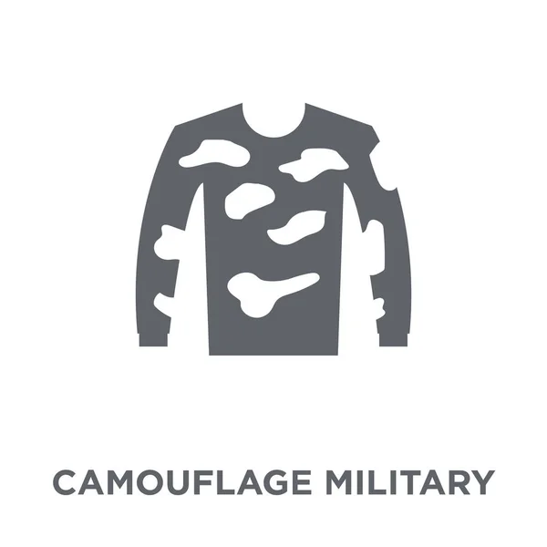 Camoufler Icône Des Vêtements Militaires Camouflage Concept Conception Vêtements Militaires — Image vectorielle