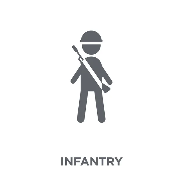 Icône Infanterie Concept Conception Infanterie Collection Army Illustration Vectorielle Élément — Image vectorielle