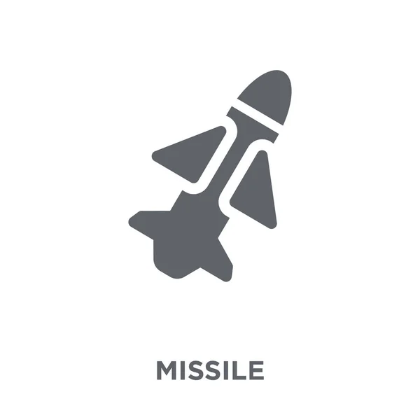 Missile Icon Missile Design Concept Army Collection Simple Element Vector — Stock Vector