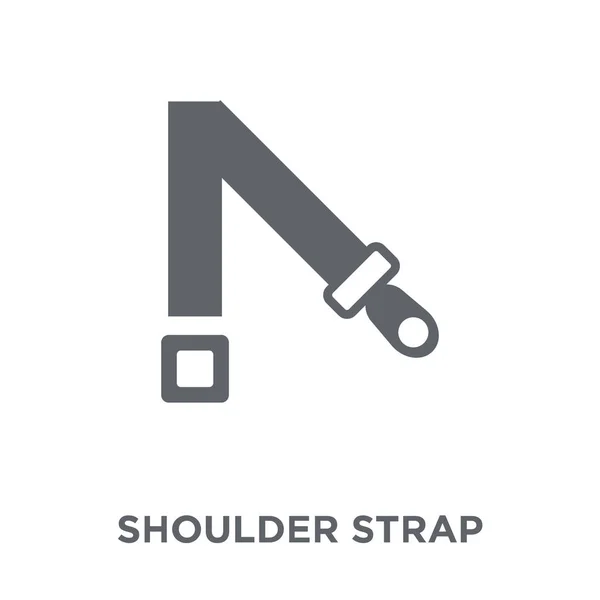 Shoulder Strap Icon Shoulder Strap Design Concept Army Collection Simple — Stock Vector