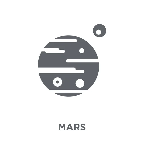 Icono Marte Concepto Diseño Marte Colección Astronomía Ilustración Simple Del — Vector de stock