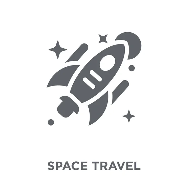 Icono Viaje Espacial Concepto Diseño Viajes Espaciales Colección Astronomy Ilustración — Vector de stock