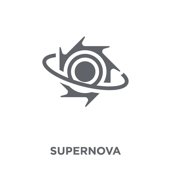 Supernova Ikone Supernova Designkonzept Aus Der Astronomie Sammlung Einfache Elementvektorabbildung — Stockvektor