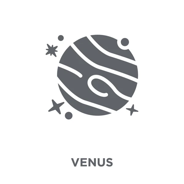 Ícone Vénus Conceito Design Venus Coleção Astronomia Ilustração Vetorial Elemento — Vetor de Stock