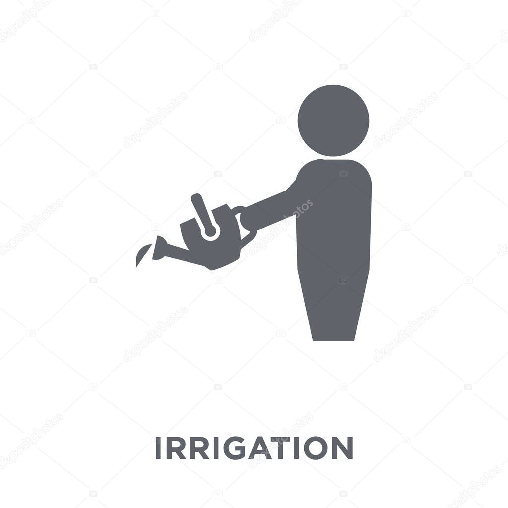 Irrigation icon. Irrigation design concept from Agriculture, Farming and Gardening collection. Simple element vector illustration on white background.