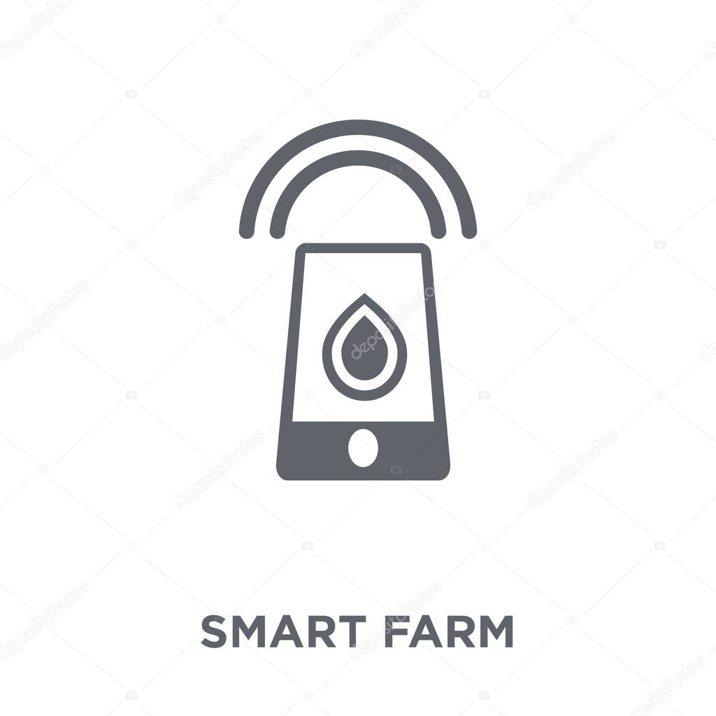 Smart farm icon. Smart farm design concept from Agriculture, Farming and Gardening collection. Simple element vector illustration on white background.