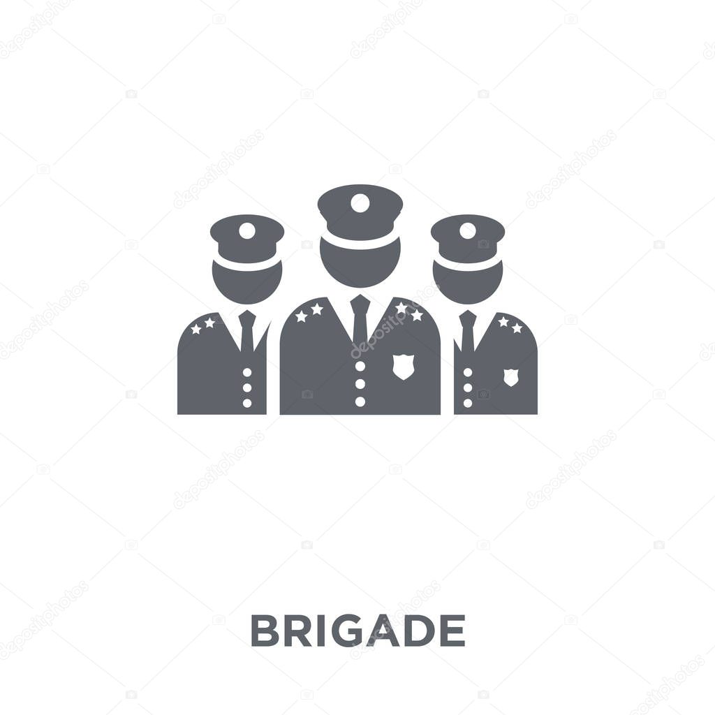 Brigade icon. brigade design concept from Army collection. Simple element vector illustration on white background.