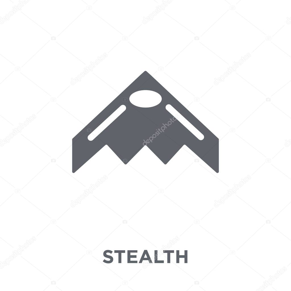 Stealth icon. stealth design concept from Army collection. Simple element vector illustration on white background.