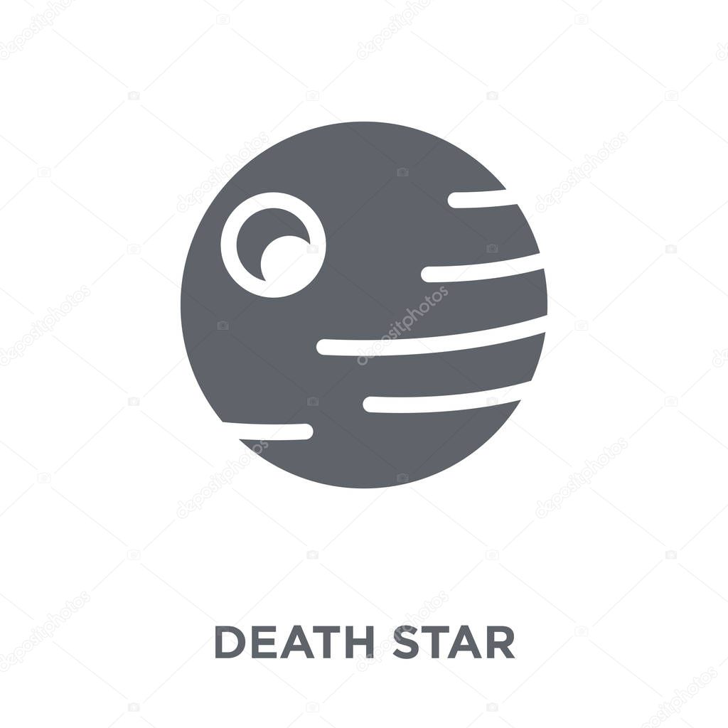 Death star icon. Death star design concept from Astronomy collection. Simple element vector illustration on white background.