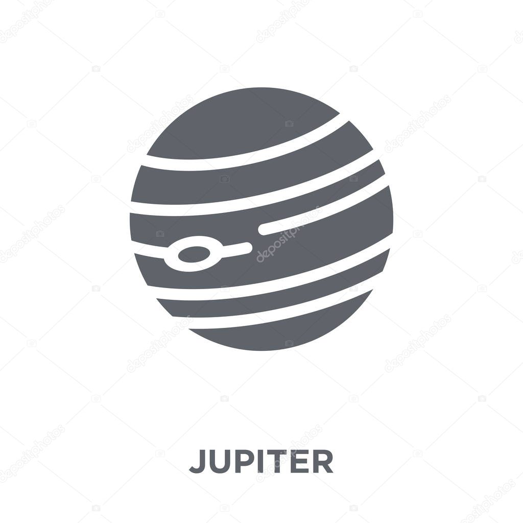 Jupiter icon. Jupiter design concept from Astronomy collection. Simple element vector illustration on white background.