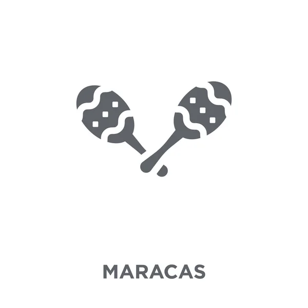 Icono Maracas Concepto Diseño Maracas Colección Cumpleaños Fiesta Ilustración Simple — Vector de stock