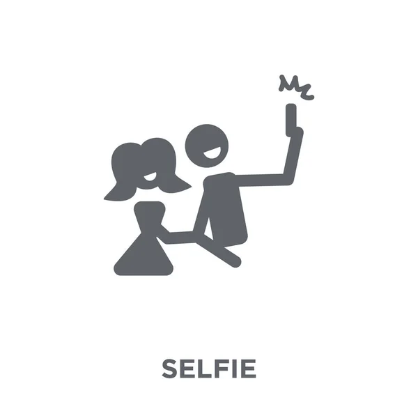 Icône Selfie Concept Selfie Design Collection Anniversaire Fête Illustration Vectorielle — Image vectorielle